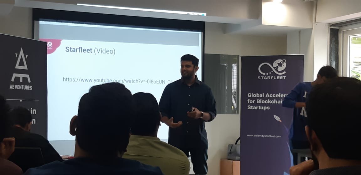IBCMedia_'s tweet photo. Day 1 of the Genesis Week, #StarfleetIndia:
1. Yoana from #AEVentures introduced the teams to @aeternity, @aeventures and the #Starfleet #Accelerator.
2. Raghu Mohan @pythonhulk - spoke about the significance of #StarfleetIndia and the role of #IBCMedia in the scheme of things. https://t.co/ziNX6bqm0P