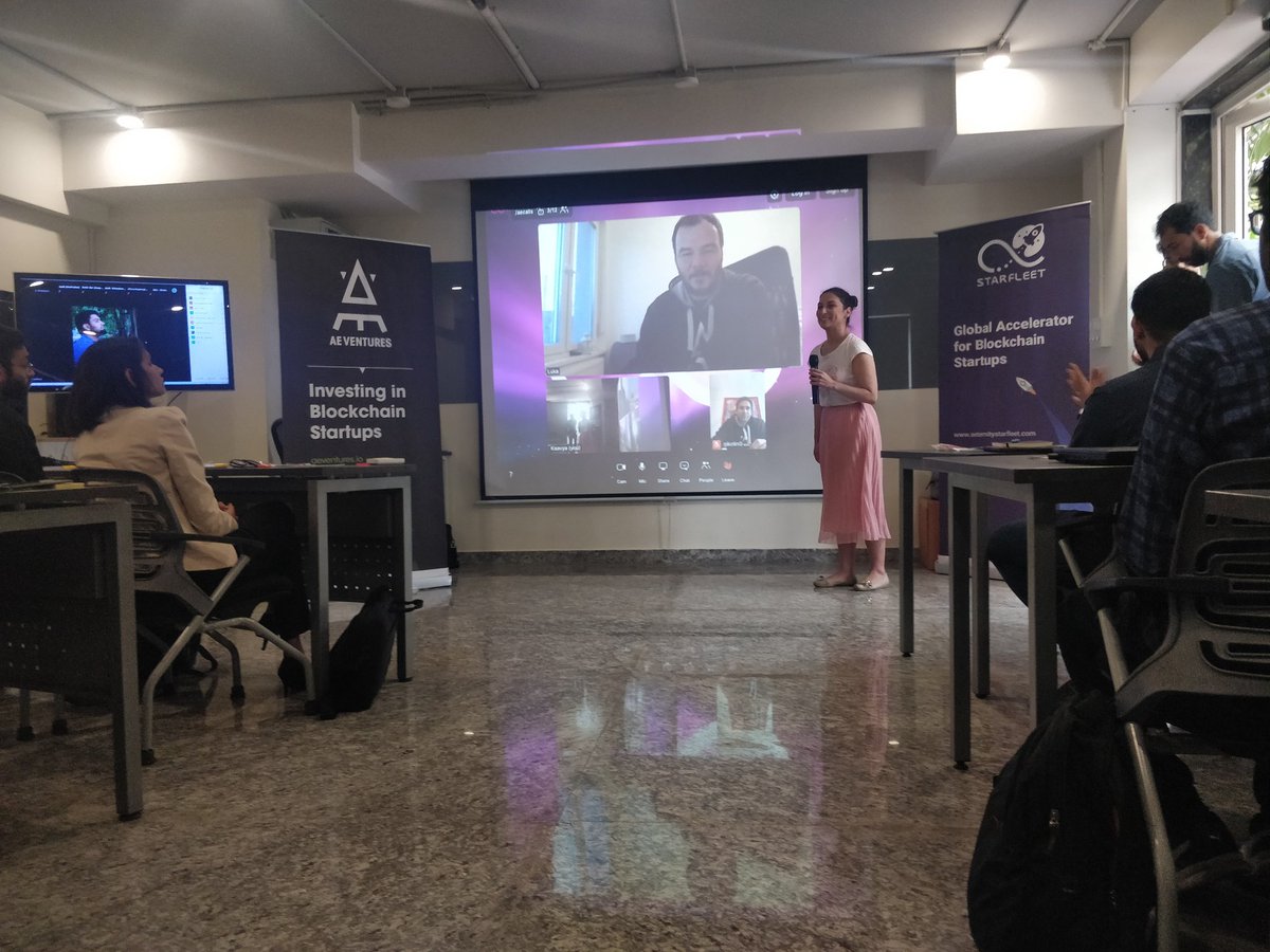 IBCMedia_'s tweet photo. Day 1 of the Genesis Week, #StarfleetIndia:
1. Yoana from #AEVentures introduced the teams to @aeternity, @aeventures and the #Starfleet #Accelerator.
2. Raghu Mohan @pythonhulk - spoke about the significance of #StarfleetIndia and the role of #IBCMedia in the scheme of things. https://t.co/ziNX6bqm0P