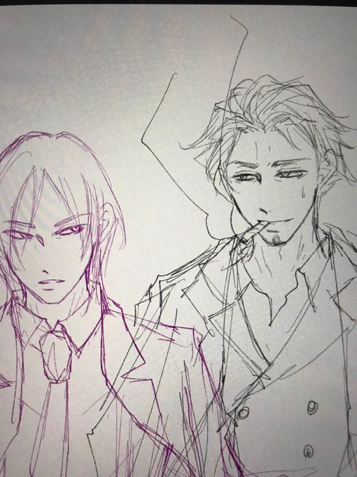 落書きを形にできたらミハルトのラフに突入じゃい。

はー、色気ってどうやったら出るのよー 