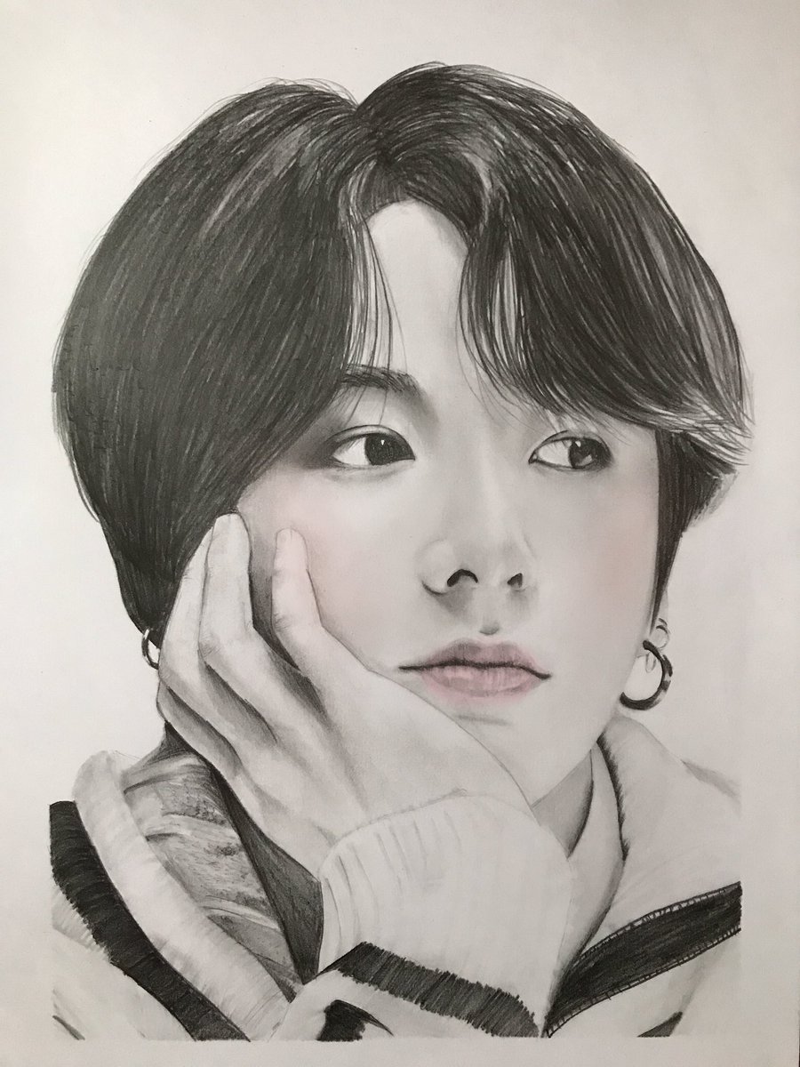 破壊神です ᴊʜᴏᴘᴇ Jungkook Bts Army Art Btsart Jk Jungkook Btsjungkook Jeonjungkook イラスト 鉛筆画 模写 グク バンタン ジョングク 頑張った ほんとに いいね来なかったら泣く T Co Jfy56wb21g