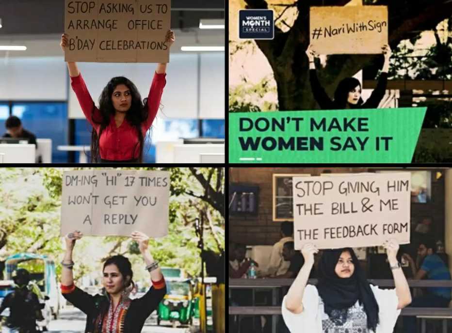 admediainsider's tweet photo. .@DunzoIt ’s Women’s Day campaign, #NariWithSign is trying to ‘turn a few heads, change a few minds’
Read more: https://t.co/AwoxD70zCP
#Womensday2020 #WomensDay
By @Samarpitab https://t.co/zIr3VD1X8Y