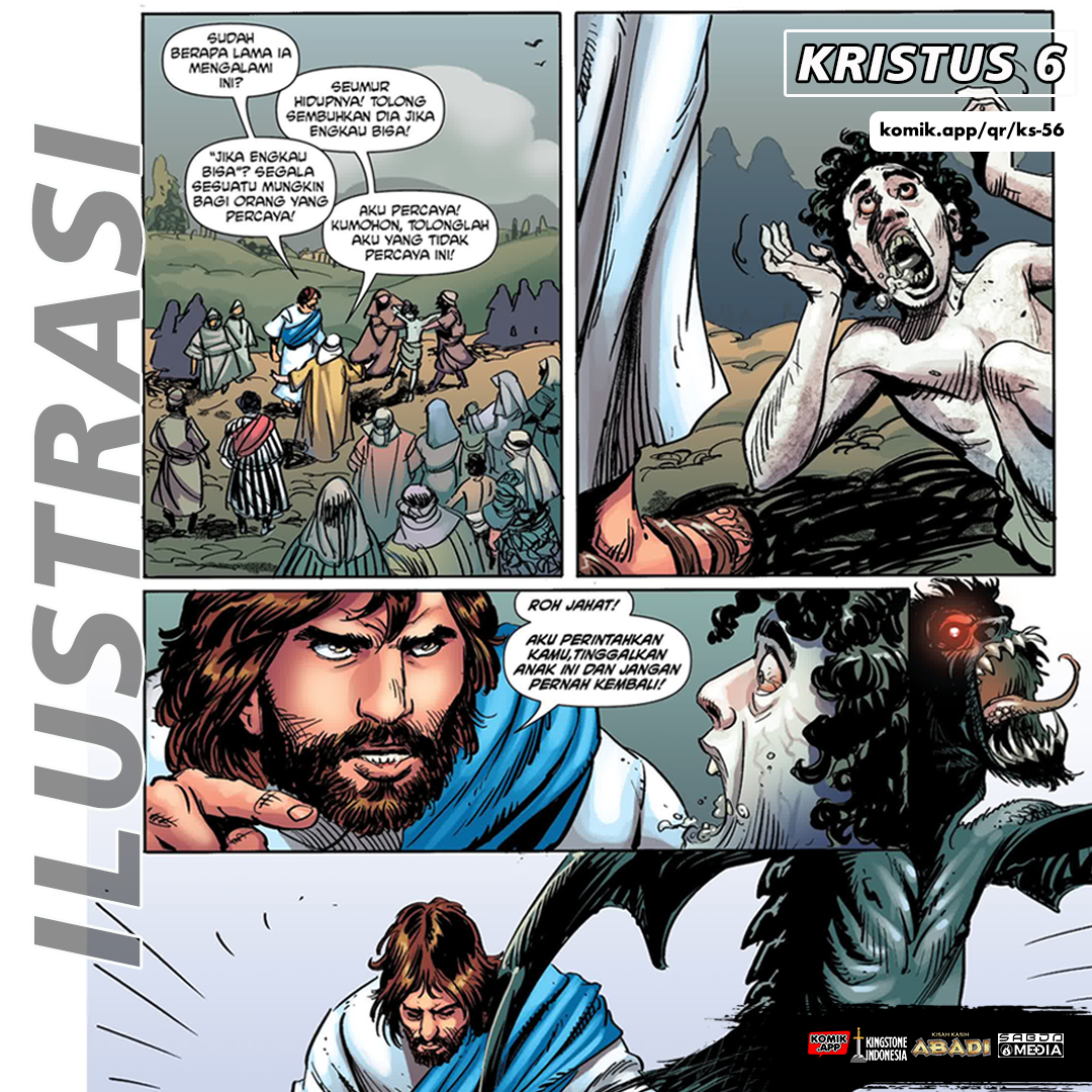 sabdakomik's tweet photo. Dari Mat. 17:14-21, fakta2 apa yg tersaji di dalamnya?

Baca:
Mat. 17:14-21
Mrk. 9:20-29
Luk. 9:37-43
Komik Kristus 6
https://t.co/Na5S0iReZi

#komik
#komikalkitab
#kingstonecomics
#kingstoneindonesia
#Yesus
#mukjizat
#SABDA
#SABDAmedia
#komikAPP
#komikzone
#komikkristen https://t.co/rtlLNhyAag
