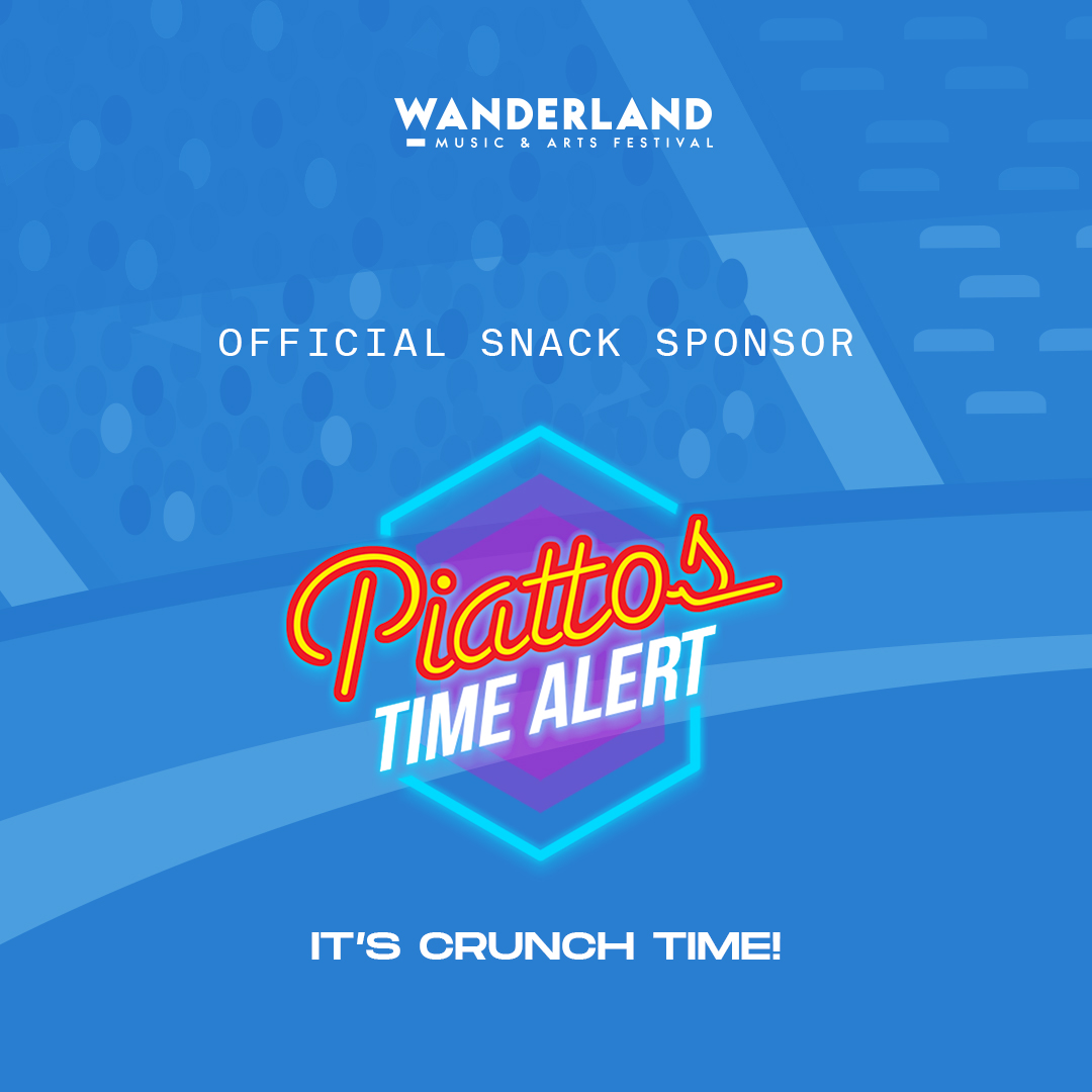 wanderlandfest's tweet photo. Timeouts can be record-breaking when it’s Snack O’Clock with #PiattosTime!
Catch your favourite six-sided snack in all your favourite flavours at #WanderlandMusicFest 🏆 https://t.co/noGixrTHnJ