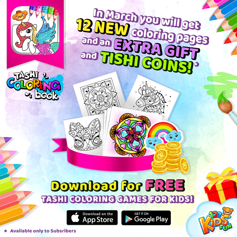 123KidsFunApps's tweet photo. Tashi Coloring Book has a whole new style! Download and check what has changed 😄

Download and Subscribe
Android: https://t.co/WGbVIa5can
iOS: https://t.co/5A4yZBi2Gn

#coloringbook #coloringpages #coloring #tishi #gift #kids #preschool #kindergarten #toddlers #mandala #glitter https://t.co/iVrHLbu4qw