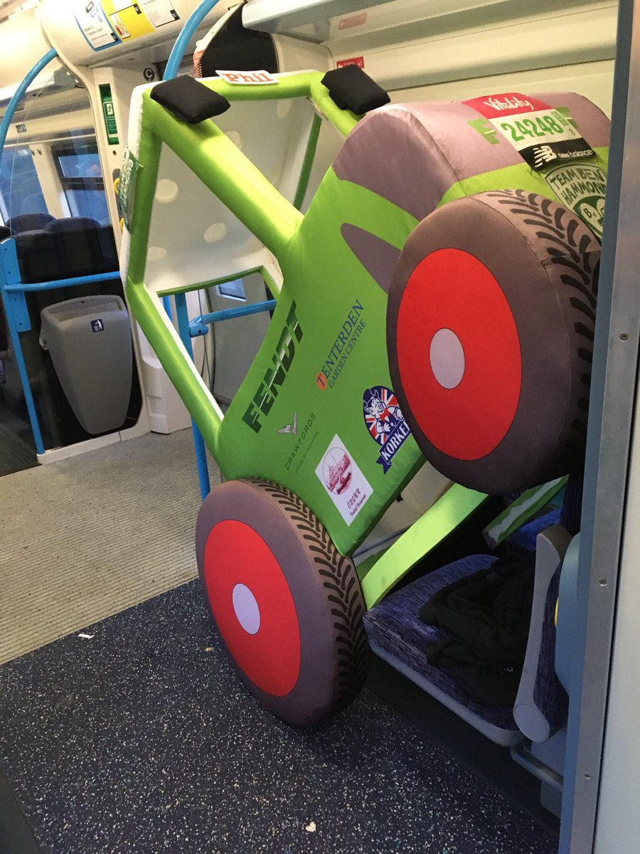 Wow 😮 what a day at the <a href="/OfficialBigHalf/">The Big Half</a> . Huge thanks to <a href="/CrawfordsMach/">Crawfords</a> <a href="/hoadskorkers/">Korker Sausages</a> <a href="/TenterdenGCKent/">TenterdenGardenCentr</a> <a href="/Fendt_UKIreland/">Fendt UK & Ireland</a> and Ozgur Restauraunt. Such amazing support 👍. Running in a tractor suit is tough! 
<a href="/LondonMarathon/">TCS London Marathon</a> <a href="/TenterdenTown/">My Tenterden</a> <a href="/GWR/">Guinness World Records</a>