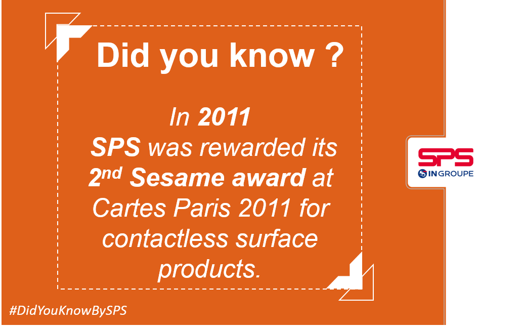 SPS_ingroupe's tweet photo. #DidYouKnowBySPS : In 2011, SPS was rewarded with its 2nd Sesame in Cartes Paris 2011 for contactless surface products.
#SPS #Knowledge #Cards #CardsIndustry #eBooster #InductiveCoupling #SecureDocuments #DurableDocuments https://t.co/Nui75qPpO1