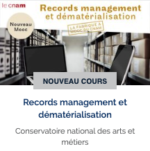 guichard_sophie's tweet photo. Venez découvrir le tout nouveau  #Mooc du @LeCnam "Records management et dématérialisation"
sur @FunMooc Tout comprendre sur les #normes #archivage #numérisation #GED #signature #électronique
Inscrivez-vous sur https://t.co/1veZvzektb
@moocdocnum @LeCnamDN1 https://t.co/sy9xQiB2F8