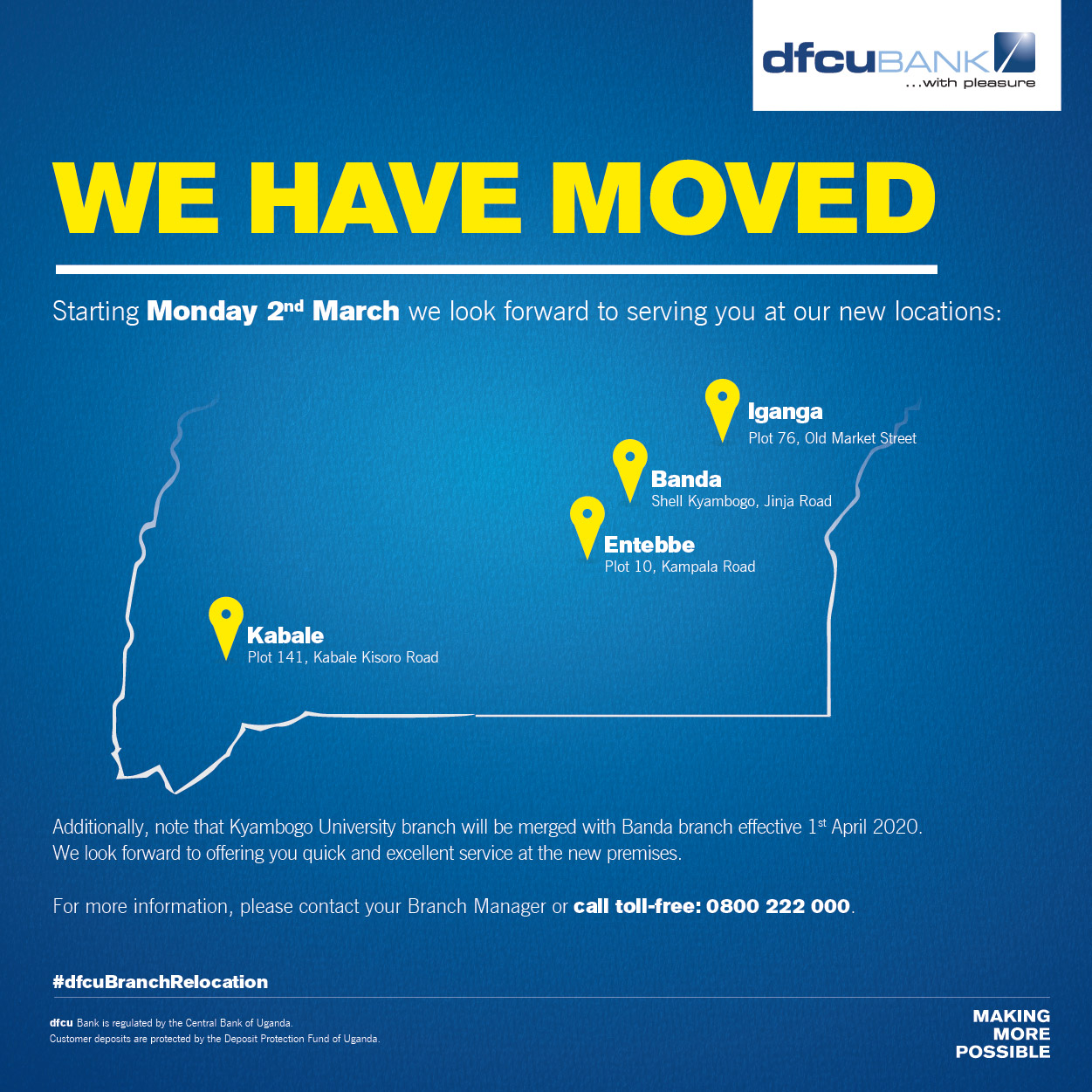 Dfcu Bank On Twitter Notice We Wish To Advise Customers That