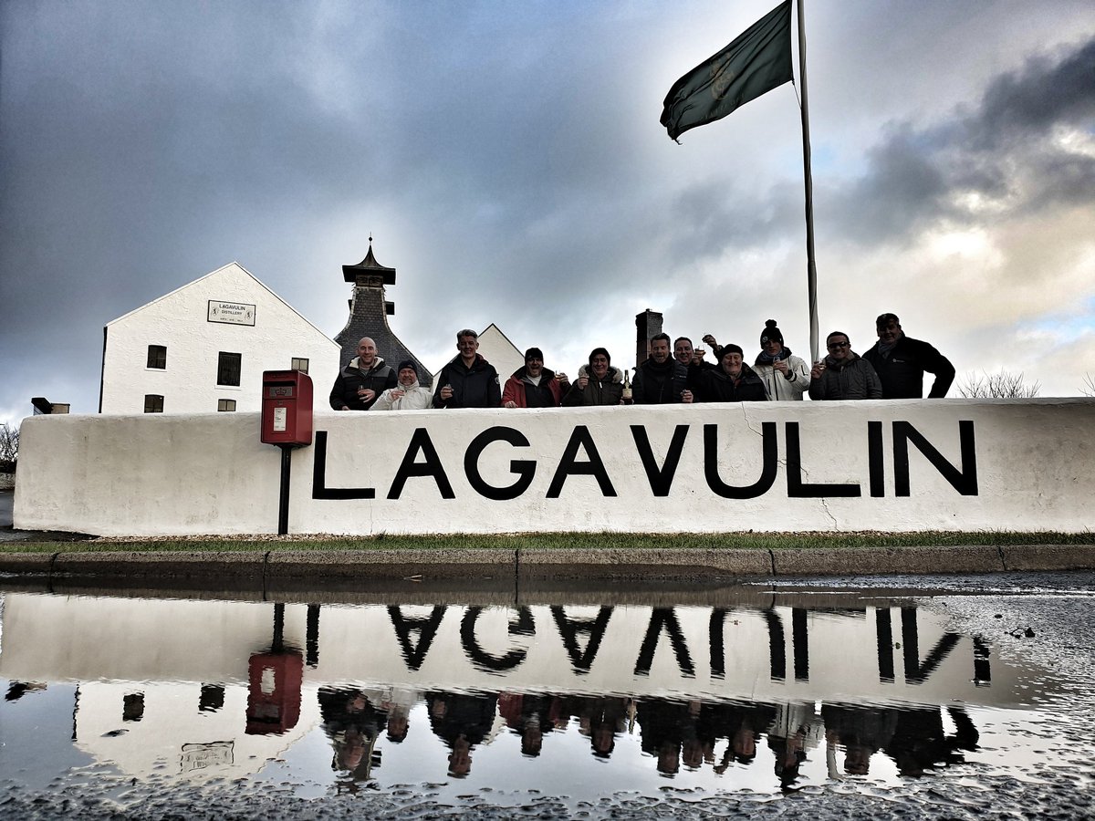 Great day with <a href="/WessexWhisky/">WessexWhisky</a> at @LagavulinWhisky