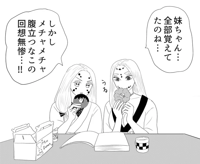 今週のジャンプを読む蜘蛛鬼母&amp;姉。
⚠️⚠️鬼滅の刃の内容に触れております⚠️⚠️
⚠️本当に、なんでも許せるお方向け⚠️ 