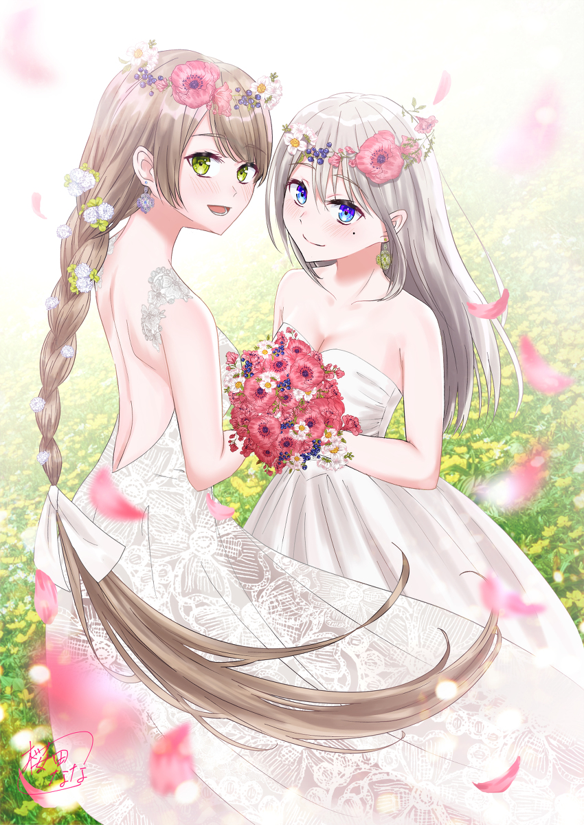 桜田 なな 5 4原神ビックサイト うちの花嫁 百合イラコン2 ハナミズキ アネモネ 花畑 百合 銀髪 三つ編み カップル ウエディングドレス 結婚 T Co U4t9b4ybky T Co Capb95wqo5 Twitter