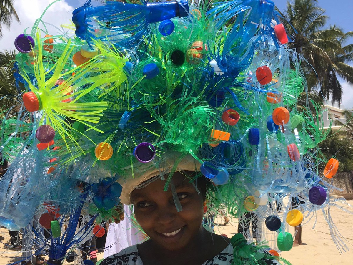 Enasoit_Kenya's tweet photo. A #MondayMantra from Lamu...What to do when the sun is beating down on you? Make a crazy hat! Here is Tusitiri's Captain, Mia Miji, having fun under the sun in Lamu this weekend with the Shela Hat Competition! And a few of our other favourite hat creations... https://t.co/KKPwp5sQRH