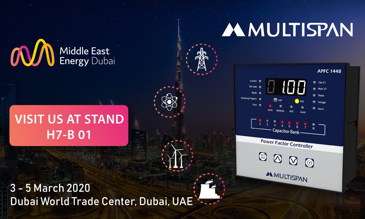 MultispanIndia's tweet photo. Efficient Power Factor Controlling,

To know more

Visit us at our Stall At H7-B 01,

Dubai world trade center, Dubai, UAE.

#exhibition #dubai #MEE #power #energy #visitus #worldtradecenter #stall #uae  #saudiarabia#middleeast #efficient #factor #controlling #h7 #b #india https://t.co/5obss1AhRC