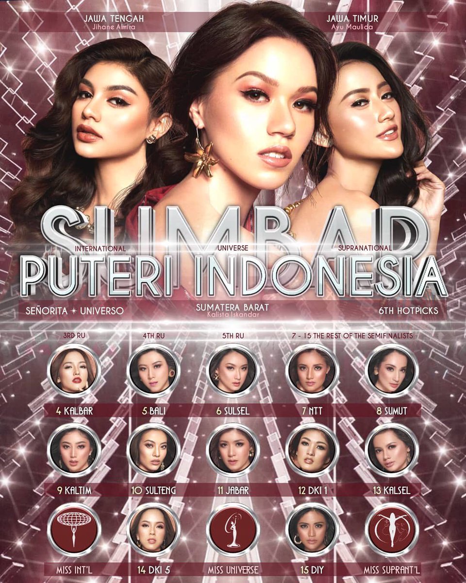 ATofficial6's tweet photo. Putri indonesia 2020 sumbar dalam hotpict bbrp PL dunia dan indonesia #putriindonesia #MissUniverse https://t.co/myvbYu1ARC