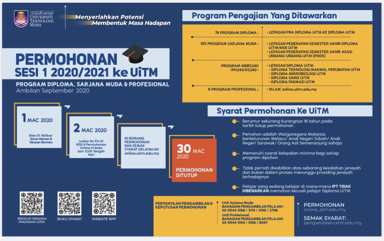 Dpas Fact Uitm On Twitter Application To Professional Program Is Open Until 30 3 2020 Steps To Apply 1 Buy Pin Program Professional Uitm At Bsn 2 Apply Online Through Https T Co Cwlshyuehp 3 Submit