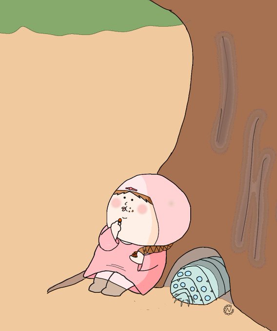 ナウシカ幼少期 O O ナウシカ 王蟲 風の谷のナウシカ 女の子 Nuuのイラスト