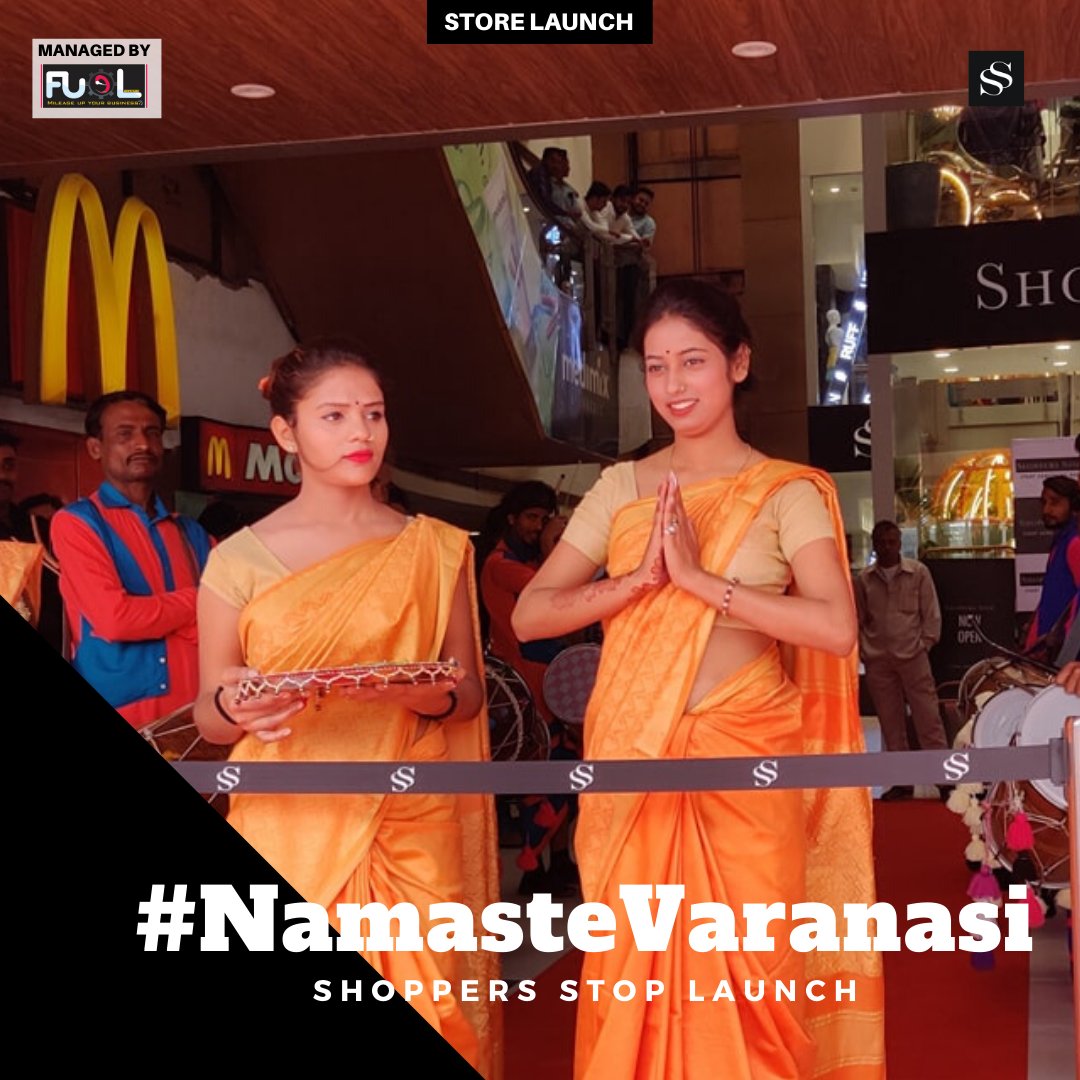 Fueladvt's tweet photo. #Throwback #NewsAlert 
@shoppersstop store launch in #Varanasi  managed by @Fueladvt  
#EventManagement #Activation #TeamVibgyor #BTL   #ExperientialMarketing #PowerfulExperiences #ConsumerActivation #BrandActivation #OnGroundExperiences https://t.co/l0FakTJUxZ
