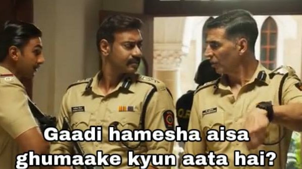 Me to Uber driver every single time. #SooryavanshiTrailer