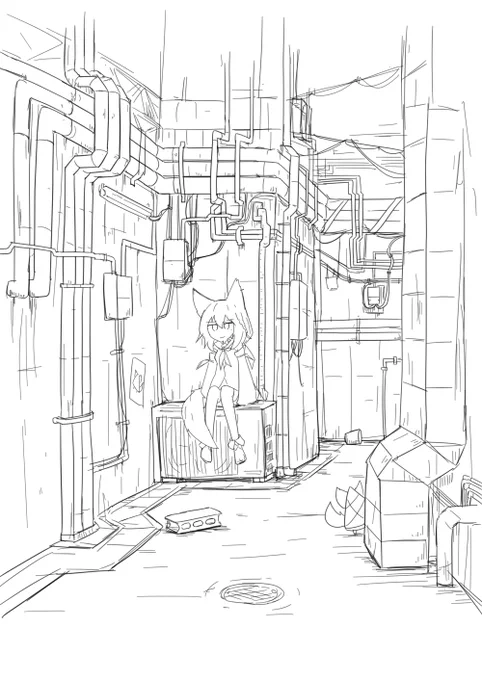 配管描くのすきかもしれない 