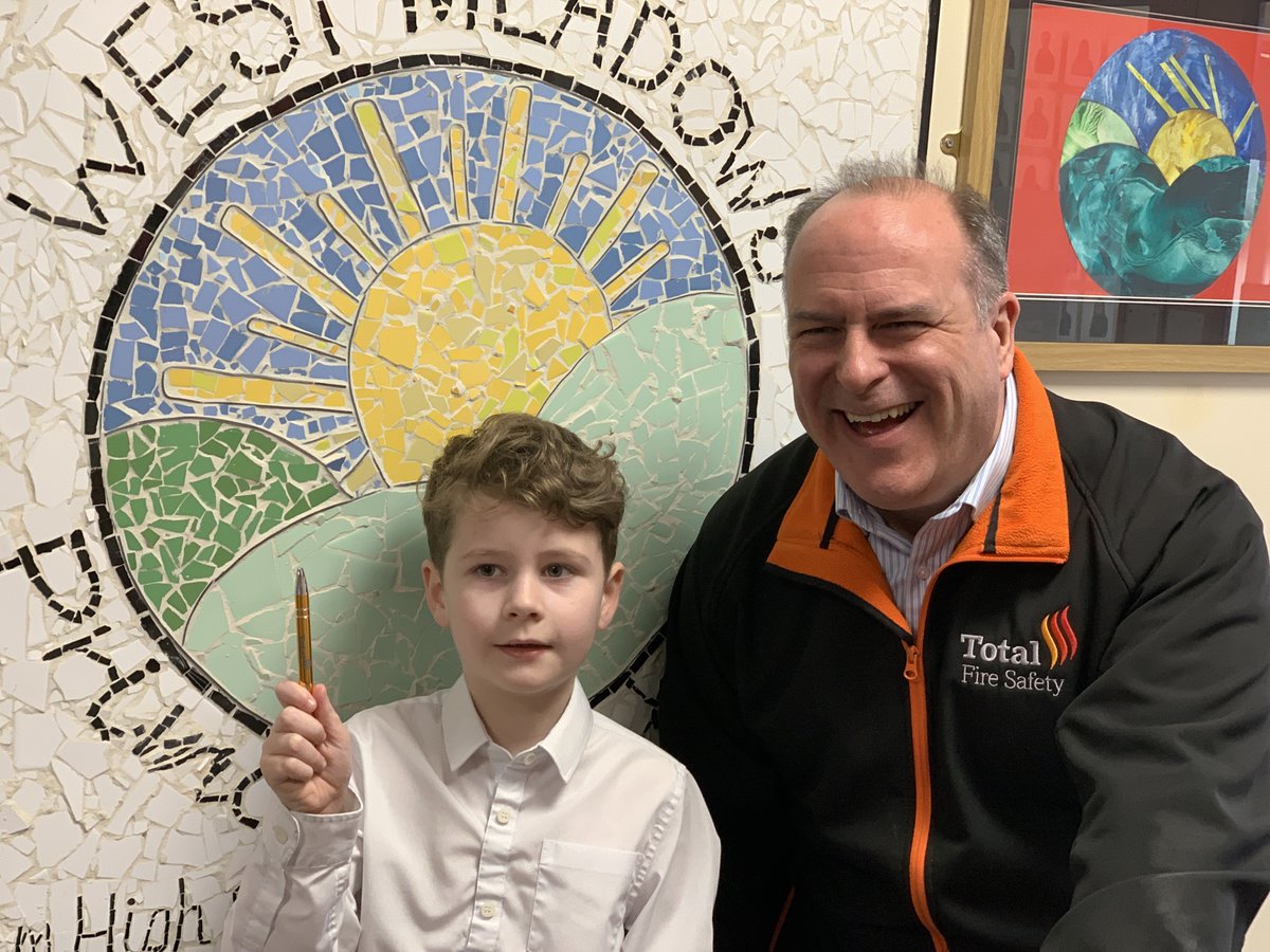 WMPrimary's tweet photo. WOW! A special presentation from @totalfiresafety for a @WMPrimaryY3 superstar! A brilliant and very gratefully received gesture 🔥🔥🔑🚪🔑🚪 #AimHighSucceedBeHappy https://t.co/Pk5bUdhsxU