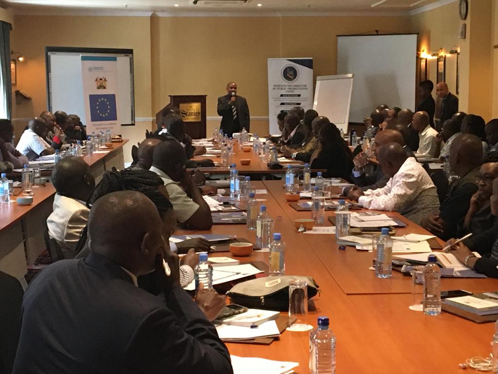 ODPP_KE's tweet photo. .@ODPP_KE participating in joint ToT workshop on Rapid Reference Guide on wildlife, forestry and fisheries offences in Kenya held in Nairobi. The workshop was organized by @UNODC.
#Relearning_ODPP
#3Cs_ODPP https://t.co/BdXlBUZB1p