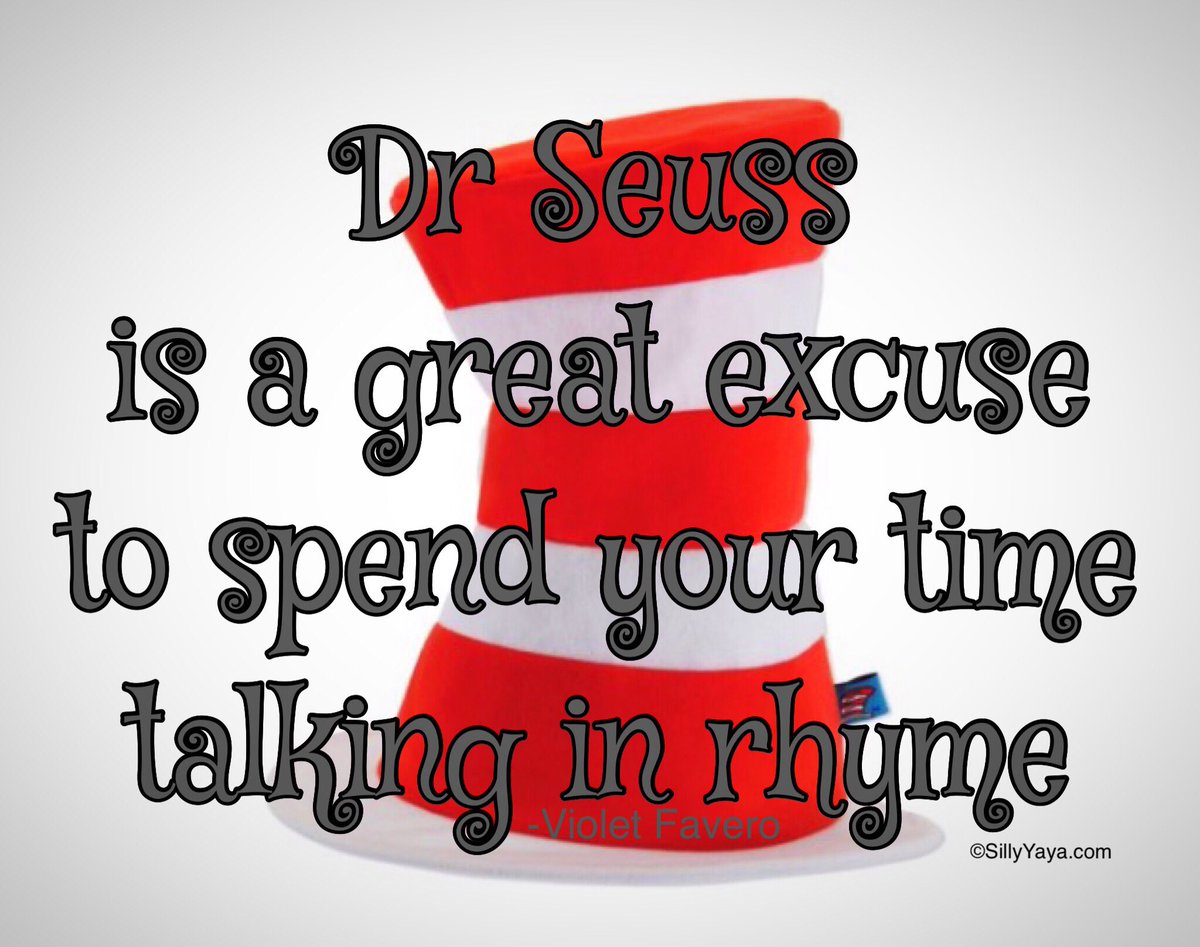 #DrSeuss #ReadAcrossAmericaDay #librarians #elementaryschool
#sillyyaya
Here’s a verse I wrote a few years ago to honor Dr. Seuss.