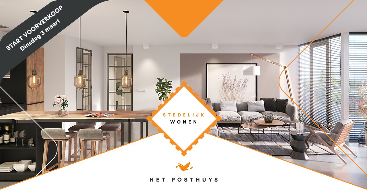 Morgenavond start de voorverkoop van #nieuwbouwproject Het Posthuys in #Spijkenisse. Modern en duurzaam wonen midden in Spijkenisse. Met maar liefst 71 appartementen. Zien wij u tussen 19:00 en 20:30 uur in Theater de Stoep? woneninhetposthuys.nl <a href="/gemNissewaard/">Gemeente Nissewaard</a>