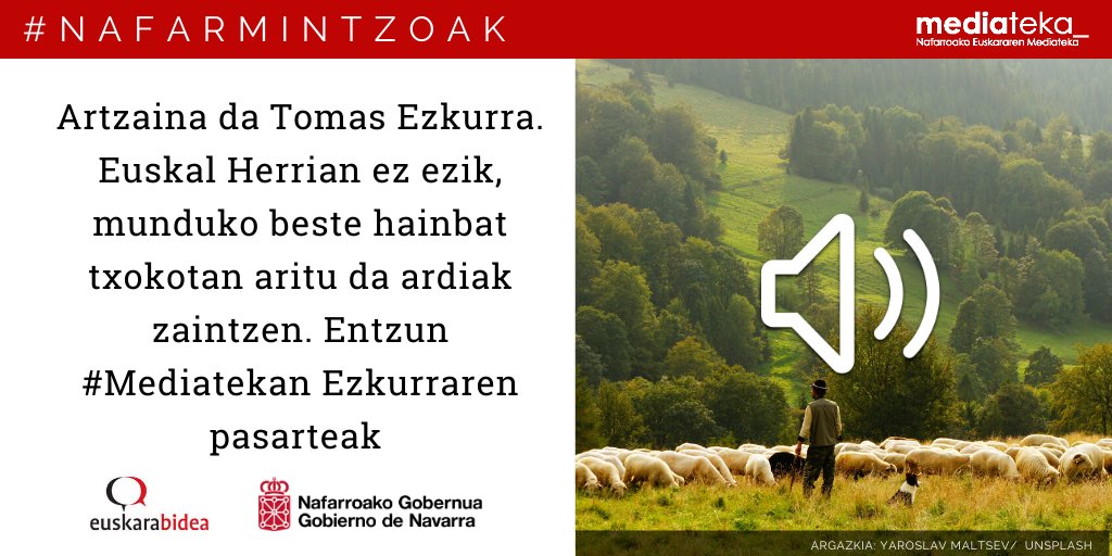 euskarabidea_na's tweet photo. Ameriketara artzain joan zeneko gorabeherak kontatzen ditu Tomas Ezkurrak. Kalifornia eta Idaho artean lanean ari, eta azkenik Euskal Herrira itzuli zen. Entzun elkarrizketa osoa: https://t.co/1OkQfwT411
#Igoa #Mediateka #Euskara #Nafarmintzoak https://t.co/GaajHeSj5w