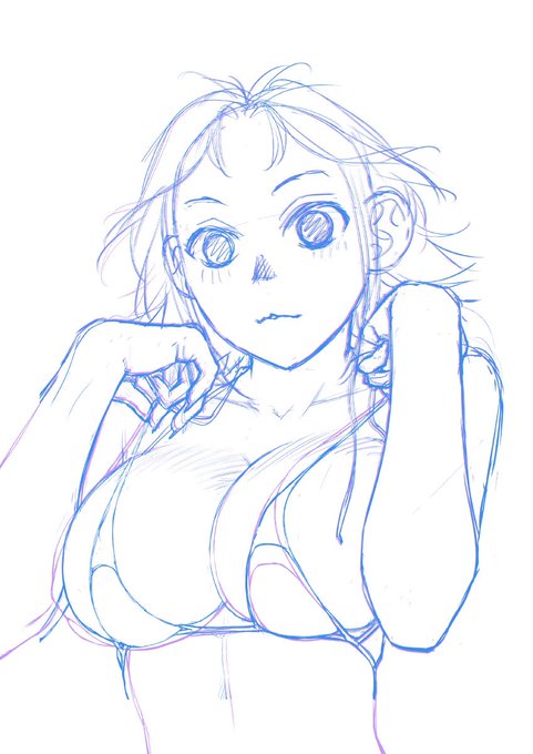 未完成(ラフ、下描き)の絵は完成より良く見える〜脳内補完ってスゴイな〜の3回目〜その,2 