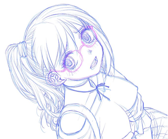 未完成(ラフ、下描き)の絵は完成より良く見える〜脳内補完ってスゴイな〜の3回目〜その,1 