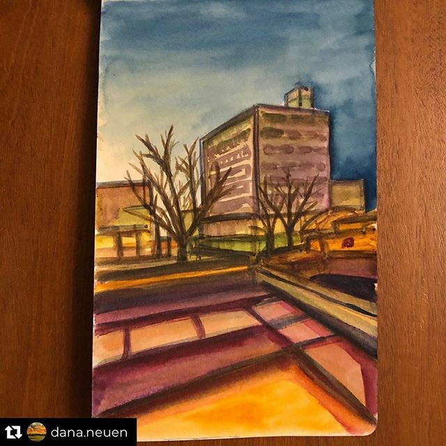 heersbuilding's tweet photo. Reposting @dana.neuen
•
Journal page, downtown SGF...playing with color and receding angles.

#paintingasapractice #417art #417artist #getmessyartjournal #artjournal #artjournalpage #makearteveryday #makersmovement #sketch #paintingsketch #paintingjo… https://t.co/Bt5WDBotFd https://t.co/6YM9ZZaNUM