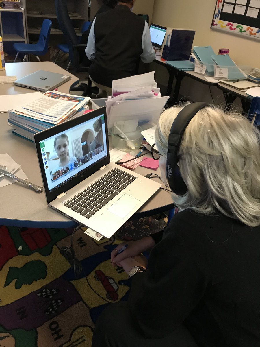 CougarCub1VES's tweet photo. Vicenza Elementary teachers discussed the day’s lessons with students via google hangouts. In spite of the Coronavirus, teaching and learning is still taking place! https://t.co/vg3d2gBKG1