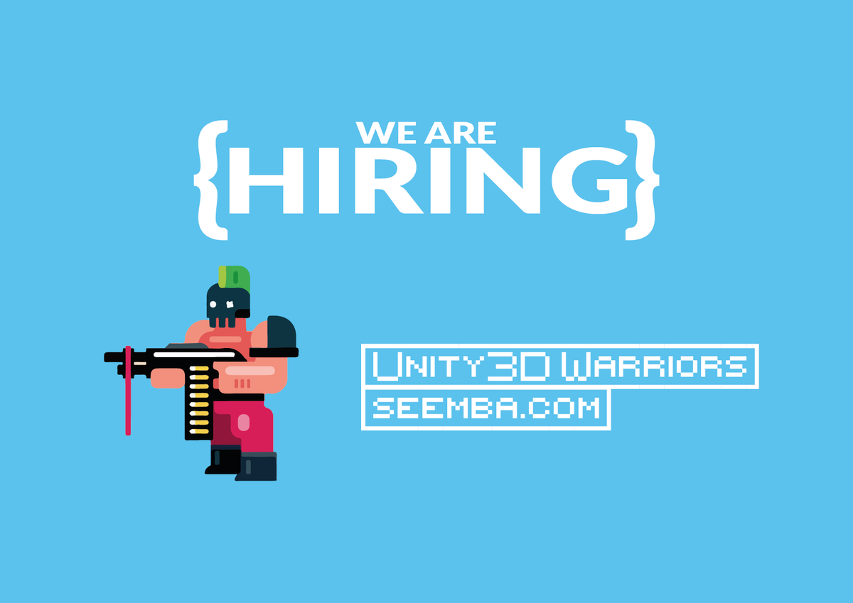 SeembaOfficial's tweet photo. #Seemba is looking to hire #unity3d warriors 🤗😎
reach us on https://t.co/BlCUdReRjr https://t.co/sNooySIdZJ