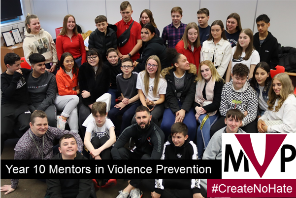 Bulwell_Academy's tweet photo. Mentors in Violence Prevention Programme has been launched @Bulwell_Academy with @nottspolice. Thirty Year 10s have trained as mentors to empower their peers to create a safer school community. #CreateNoHate Click on the link below to read the full story: https://t.co/ZiiMZ52frA https://t.co/r0CKH7lTMz