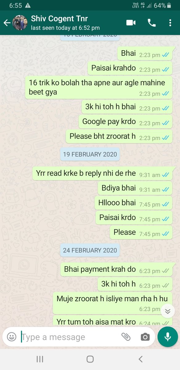 AugustinSubin's tweet photo. @ShivaJa60493606 @Zomato As you know you are having 3000rs of mine , when you are going to return that amount , 3 months already passed till now the payment has not received. even you had blocked my contact , please requesting you to give my amount back as soon as possible https://t.co/dbsEG7Rg11