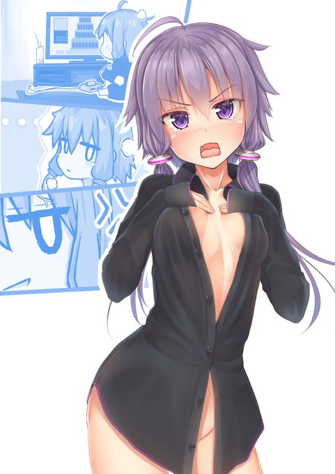 昨日完成したイラストあげ忘れてた。ゆかりさんとぷよ通したかっただけなのねん。差分は帰宅してから…zzz 