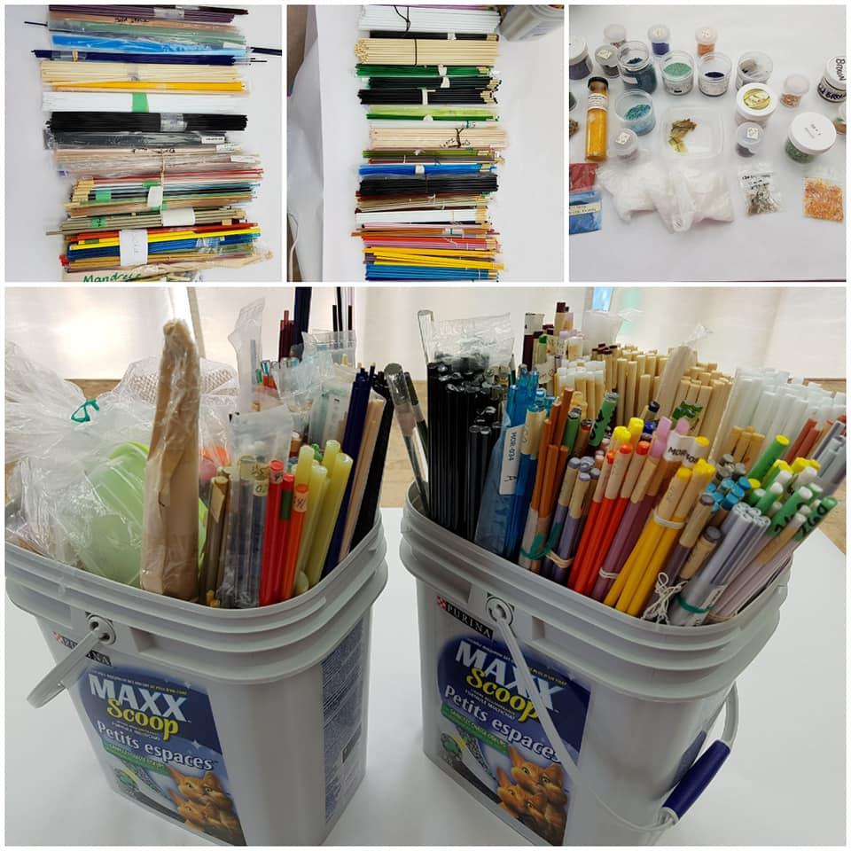 Cranberry_Glass's tweet photo. #Lamp workers & #Beadmakers ! I have approx 42 pounds of mixed rods, frit, stringers & others all COE 104. Morretti, Effetra, & Lauscha. Lots of fab colours, included= large bundles of base colors, black, white, ivory! Sold as a bundle! Cash or e transfer! Contact me. $250 https://t.co/YmGYIi1WH8