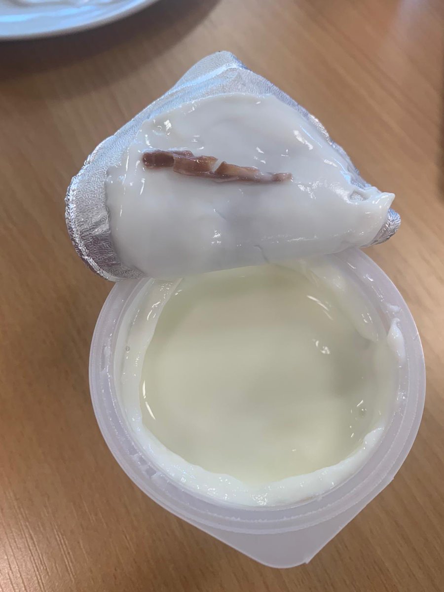 Just found THIS In my light &amp; Free yogurt! 🙈<a href="/Danone/">Danone</a> 
Any ideas 🤷🏻‍♀️