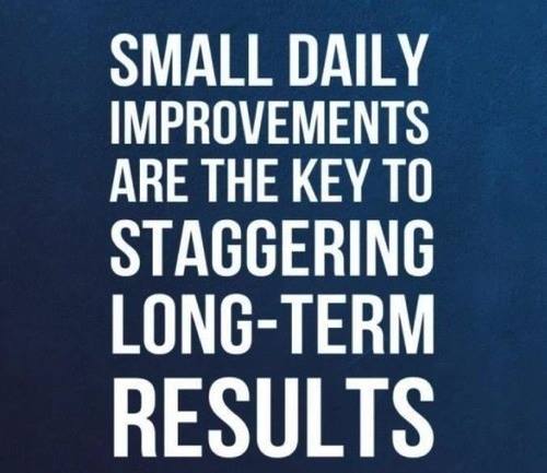 NorthernPower1's tweet photo. Small daily improvements are the key to staggering long-term results.#MondayMotivaton #positiveenergy #MotivationalQuotes https://t.co/GNqZo8dYVZ