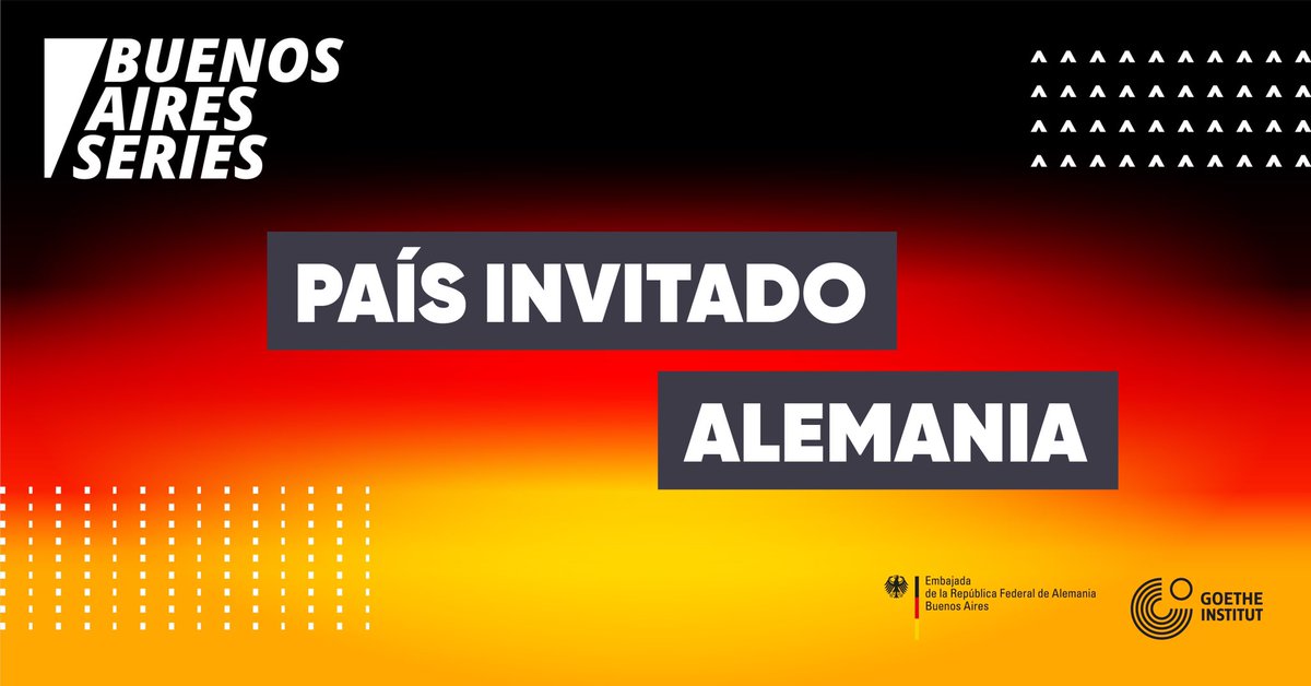 🎉 ALEMANIA PAÍS INVITADO 🇩🇪 Este miércoles proyección de series Alemanas en el Teatro San Martín - Entrada libre y gratuita retirando tu entrada a partir de las 17hs ✨
#Bas2020 #buenosaireseries #alemania🇩🇪 #series #proyeccion 
<a href="/AlemaniaenArg/">Embajada de Alemania</a> @GoetheInstBsAs