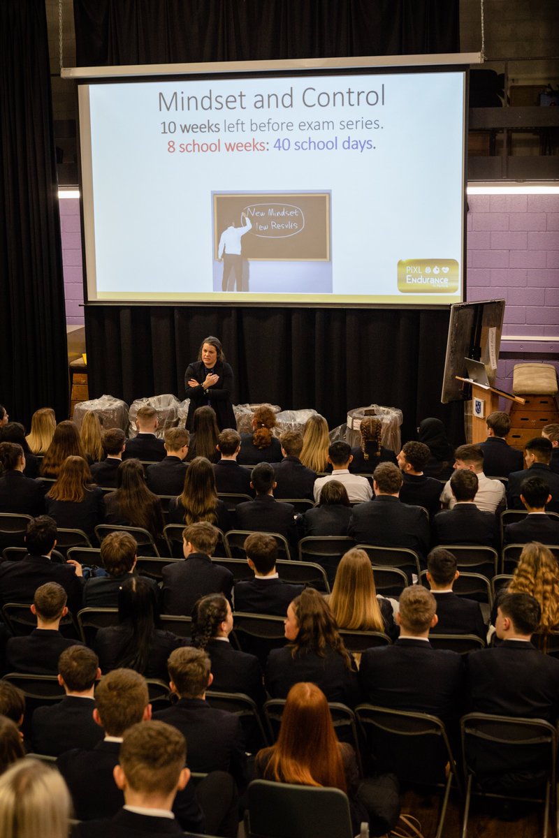WesthoughtonHS's tweet photo. We started our weekly countdown with Year 11s in assembly on Friday with a clear focus on ‘making the most of the now’ and getting ‘mindset ready’. #gcses2020 https://t.co/j4slscbTz8