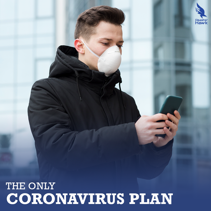 DisasterHawk's tweet image. Our disaster experts have created the only coronavirus plan available for any family size. It takes 90 seconds to make a plan and to be prepared. Download the app today and start planning for you or your family. Available on all Apple and Android devices.