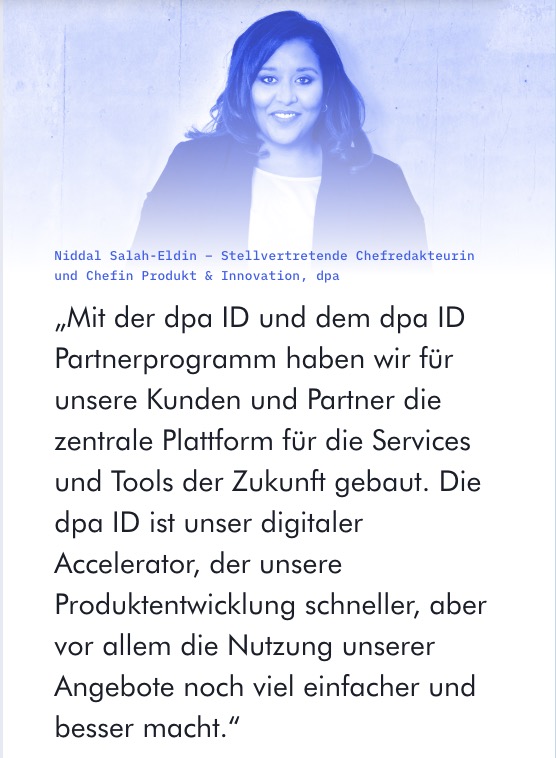 dpa_unternehmen's tweet photo. "Ein Kosmos der Möglichkeiten". Was der neue @dpa-Marktplatz und das #dpa_ID_Partnerprogramm bieten, erklärt @cscscscscs in unserem Inno-Blog: Technisches und inhaltliches Ökosystem einer #Nachrichtenagentur und ihrer Partner https://t.co/o3n6aqMiyE https://t.co/mZw2hxfin6