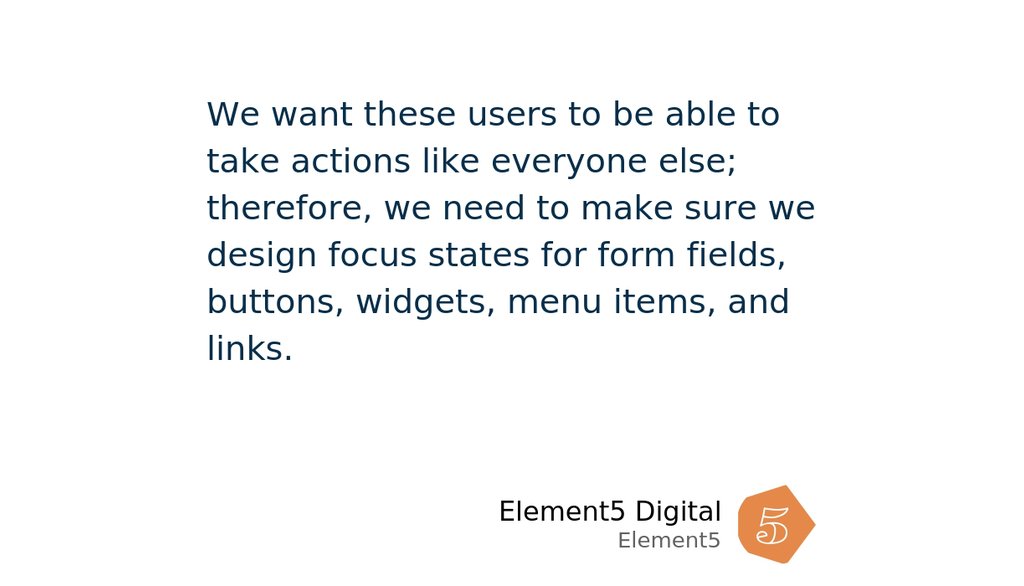 Element5Digital's tweet image. Design and Accessibility: Why It Matters lttr.ai/Nw5X #webdesign #Accessibility #a11y