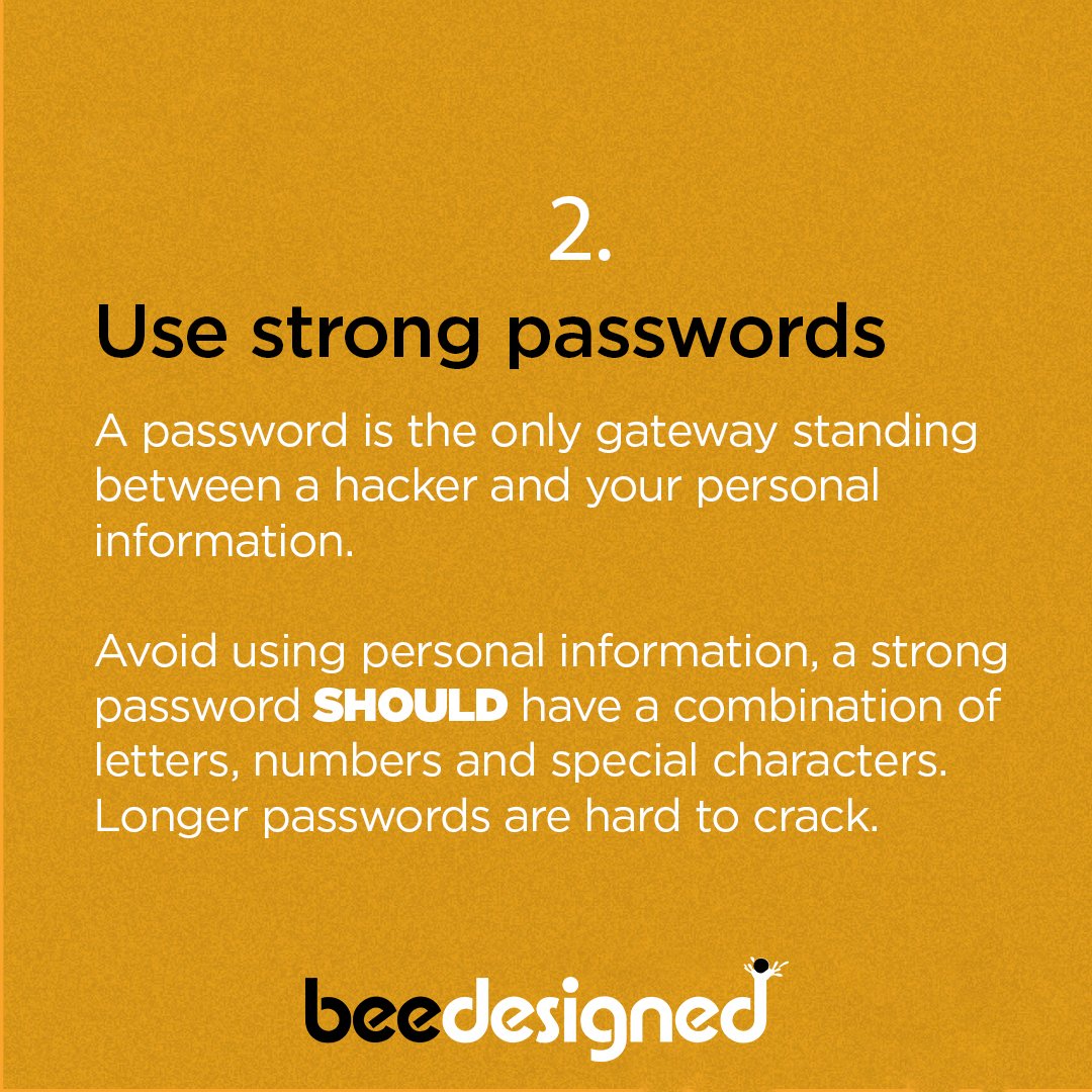 beedesigned_stu's tweet image. At Beedesigned, we are passionate about creating an enjoyable experience on the web and we care so much about the security of your website visitors when they visit your digital home.
We compiled a list of tips to help you ensure that their safety is guaranteed.
#WebSecurityTips