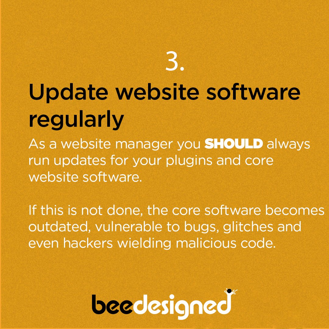 beedesigned_stu's tweet image. At Beedesigned, we are passionate about creating an enjoyable experience on the web and we care so much about the security of your website visitors when they visit your digital home.
We compiled a list of tips to help you ensure that their safety is guaranteed.
#WebSecurityTips
