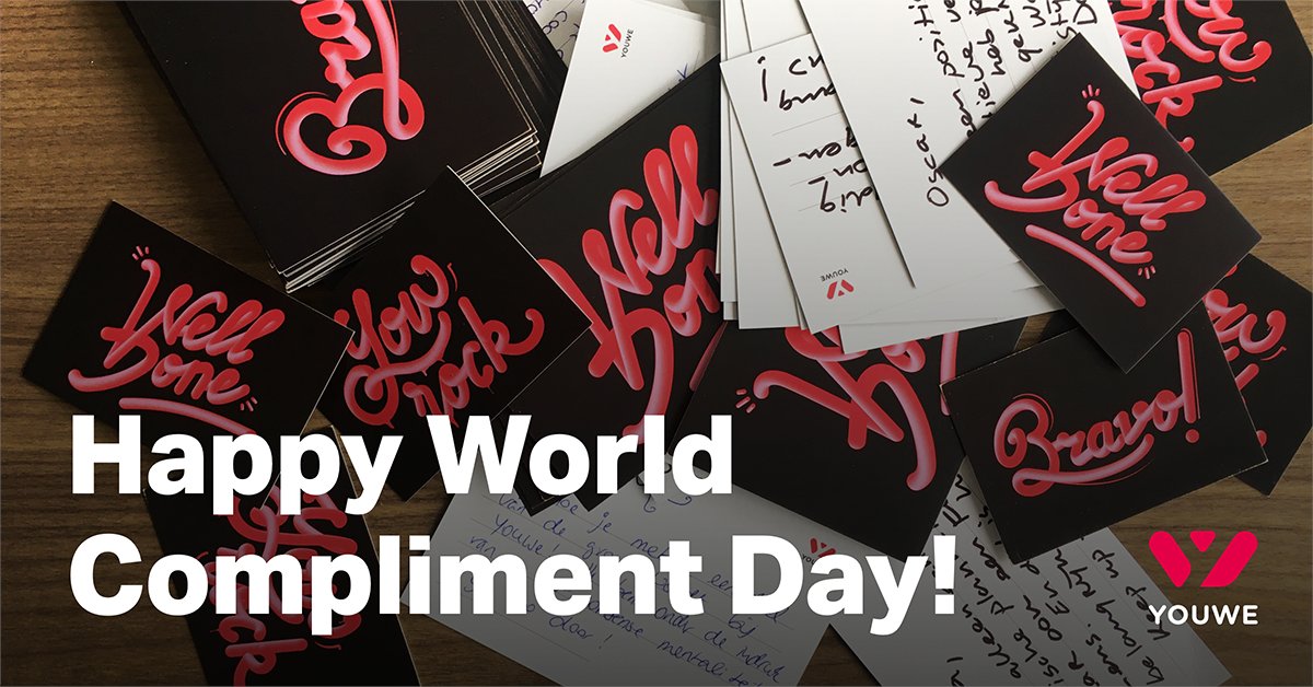 Youwe_global's tweet photo. Happy World Compliment Day! Today, it is THE day to give each other a nice compliment so we started this Monday morning with lots of positive vibes and compliments for all! 

#Youwe #CrownYouwels #WorldComplimentDay https://t.co/XhN81MKyQp