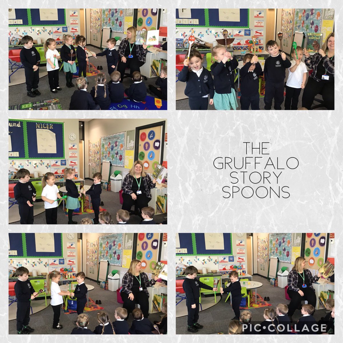 MrsDoylePop's tweet photo. Today we read and acted out the gruffalo using story spoons! A fabulous story to start off forest week #letsvisit
@MissLHiggins
@PoppyfieldHead
@PoppyfieldSch https://t.co/CV4GqnoS3A
