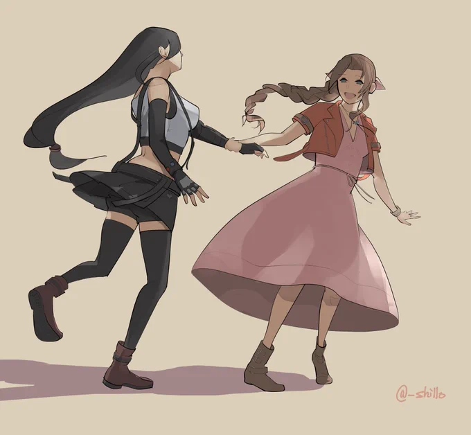 #FF7R  #エアティ リメイクで2人が仲良くしている姿を見れますように✨ 