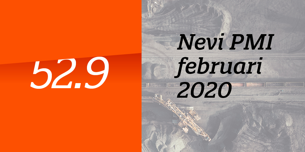 Nevi_nl's tweet photo. De industrie groeit weer, &amp; fors. Ondanks dat de Chinese PMI in februari een dieptepunt van 35.7 bereikte. Maar het lijkt onvermijdelijk dat ook de Nederlandse #NeviPMI last gaat krijgen van de ontwikkelingen rond het #coronavirus https://t.co/GY8VtvDr5K https://t.co/zRZg9kuR5S